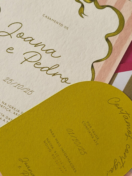 Papelaria personalizada — Joana & Pedro